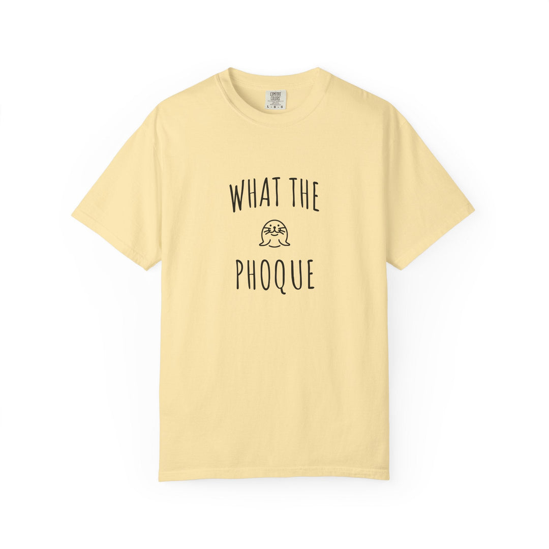 T-shirt "What The Phoque" – Tee - shirt humour bilingue mixte – Cadeau original et décalé - MoodElle