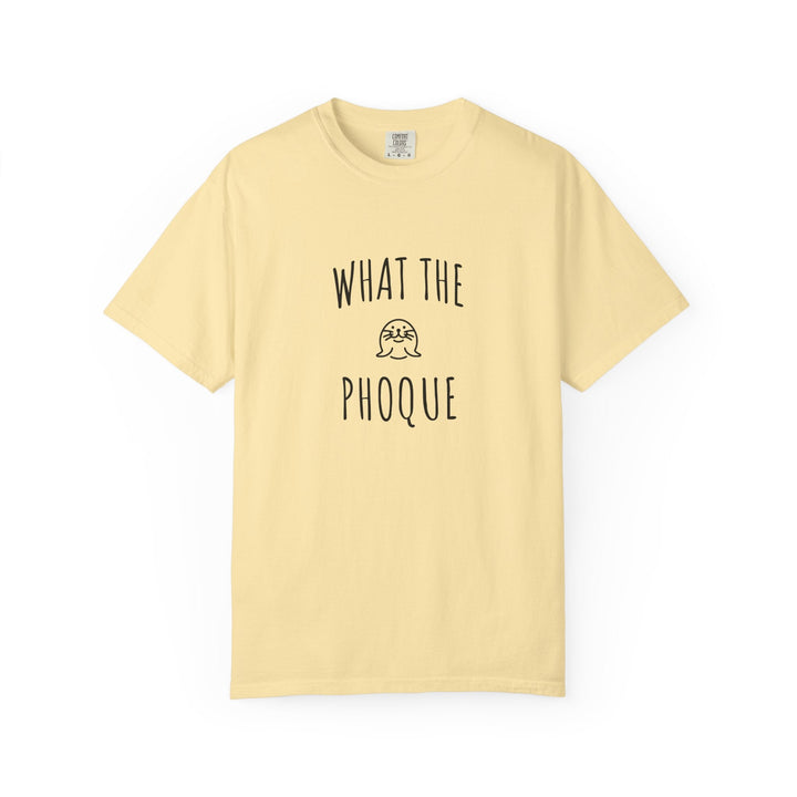T-shirt "What The Phoque" – Tee - shirt humour bilingue mixte – Cadeau original et décalé - MoodElle