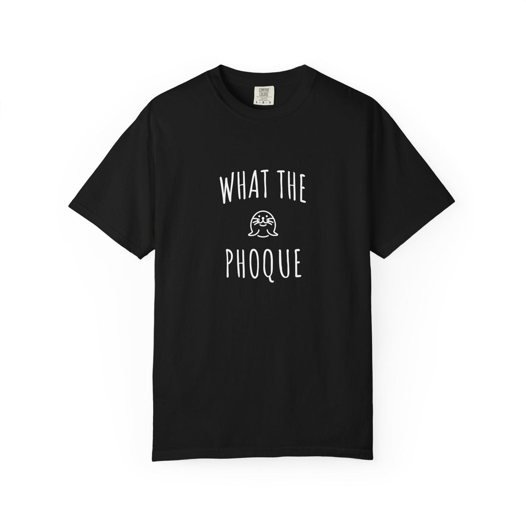T-shirt "What The Phoque" – Tee - shirt humour bilingue mixte – Cadeau original et décalé - MoodElle