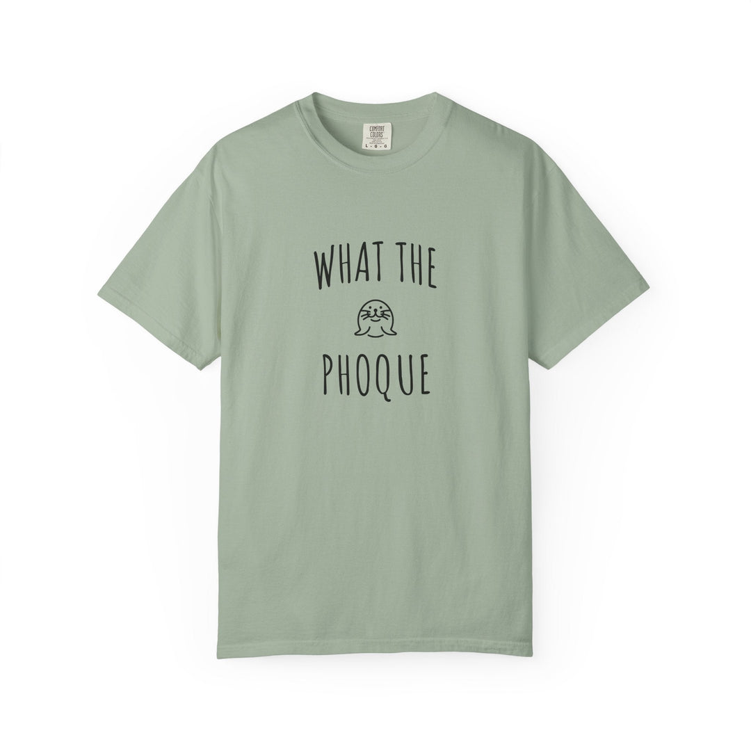 T-shirt "What The Phoque" – Tee - shirt humour bilingue mixte – Cadeau original et décalé - MoodElle