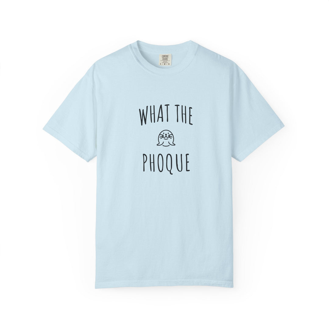 T-shirt "What The Phoque" – Tee - shirt humour bilingue mixte – Cadeau original et décalé - MoodElle