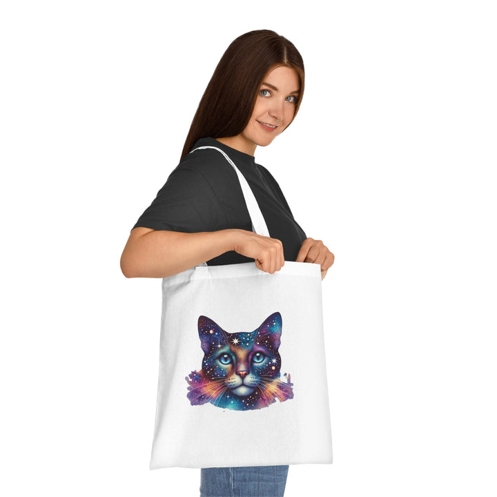 Tote bag chat galaxie – Sac coton “Space Cat” réutilisable – Cabas écolo cadeau amoureux des chats - MoodElle