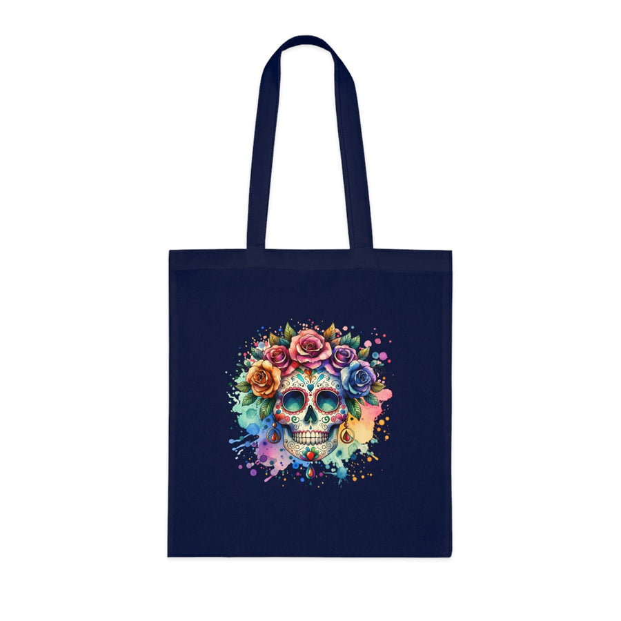 Tote Bag Crâne Fleuri Coloré – Sac Dia de los Muertos Original - MoodElle