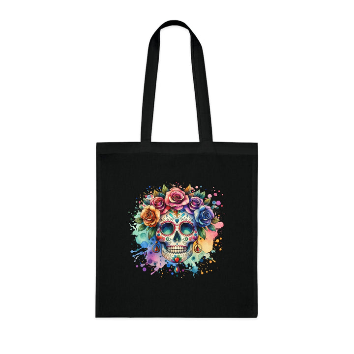 Tote Bag Crâne Fleuri Coloré – Sac Dia de los Muertos Original - MoodElle