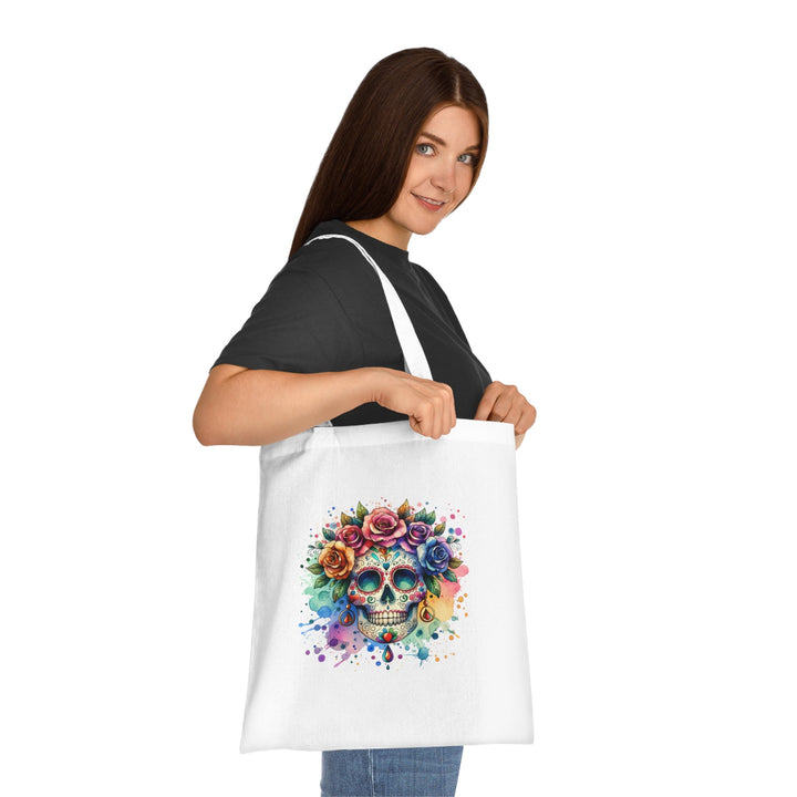 Tote Bag Crâne Fleuri Coloré – Sac Dia de los Muertos Original - MoodElle