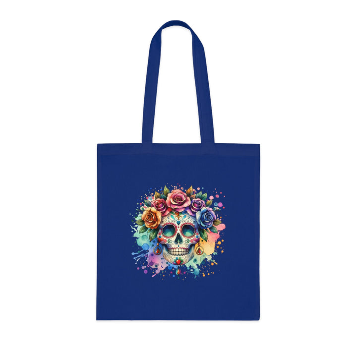 Tote Bag Crâne Fleuri Coloré – Sac Dia de los Muertos Original - MoodElle