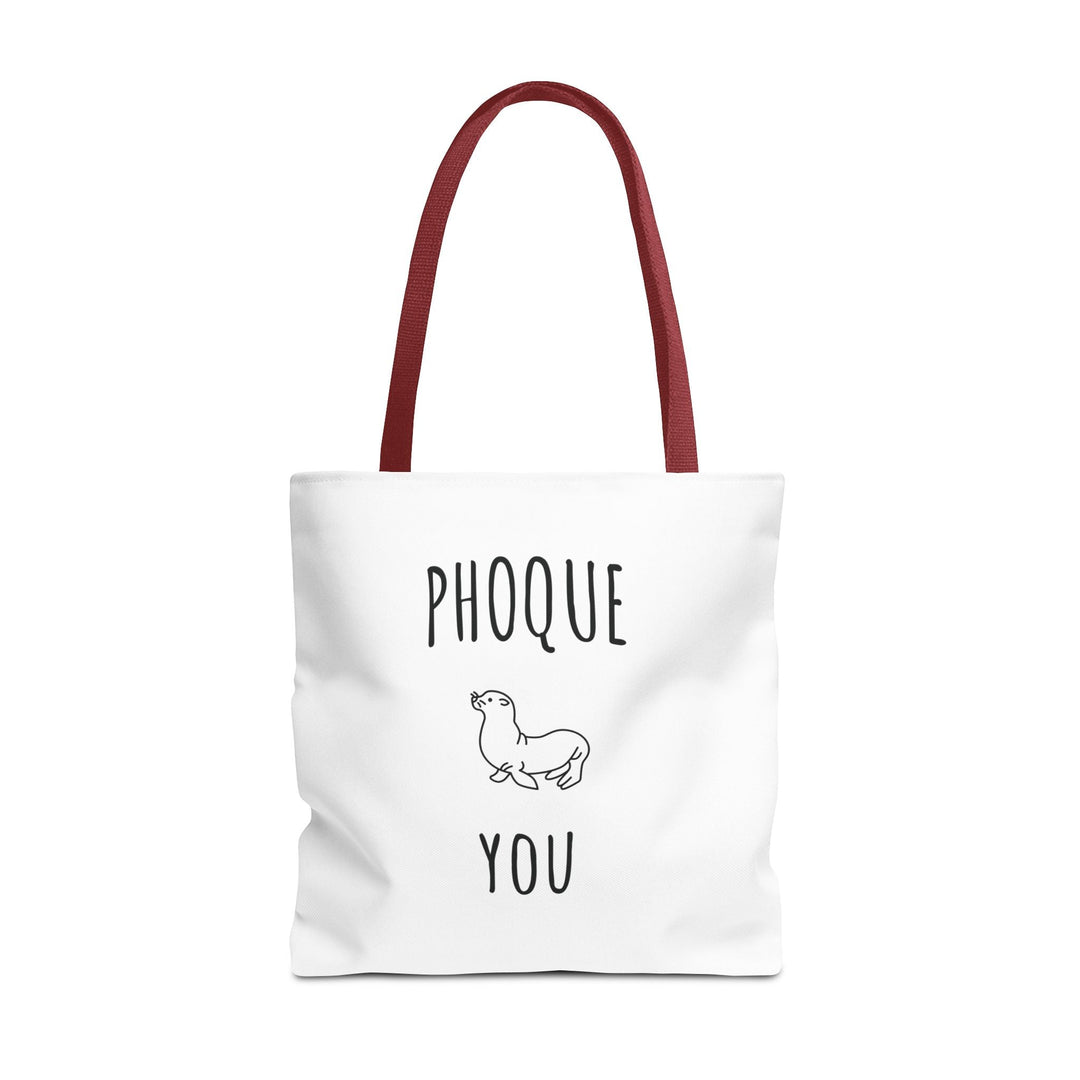 Tote Bag "Phoque You" – Design Minimaliste – Sac Cabas drôle Original en Coton - MoodElle