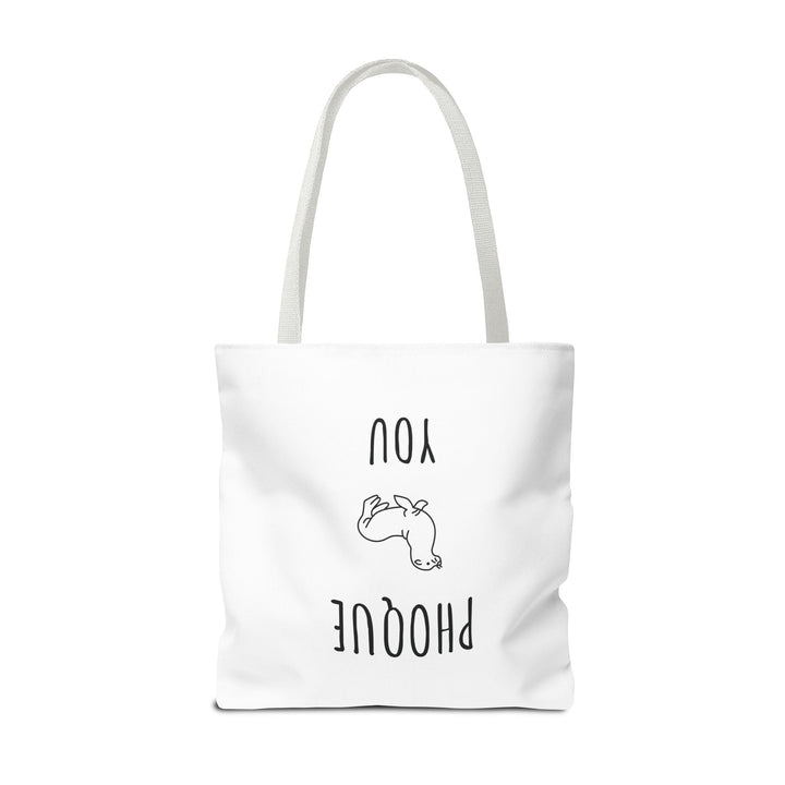 Tote Bag "Phoque You" – Design Minimaliste – Sac Cabas drôle Original en Coton - MoodElle