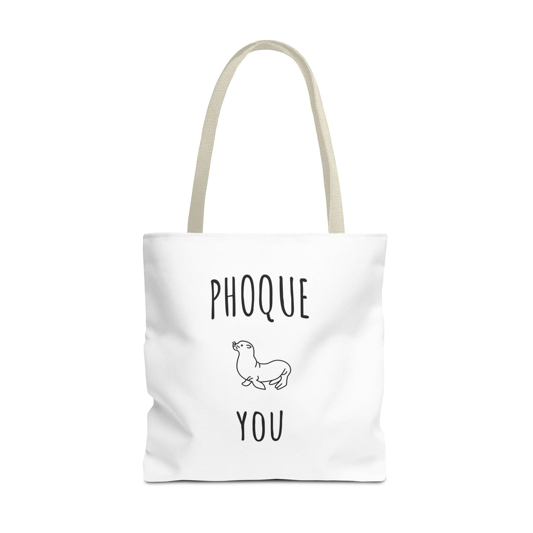 Tote Bag "Phoque You" – Design Minimaliste – Sac Cabas drôle Original en Coton - MoodElle