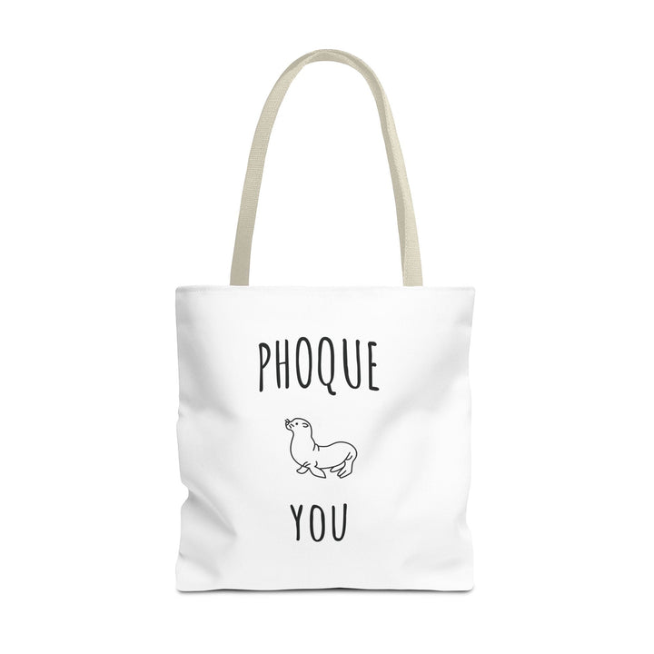 Tote Bag "Phoque You" – Design Minimaliste – Sac Cabas drôle Original en Coton - MoodElle