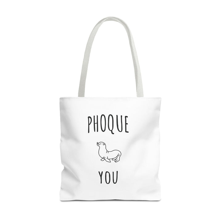 Tote Bag "Phoque You" – Design Minimaliste – Sac Cabas drôle Original en Coton - MoodElle