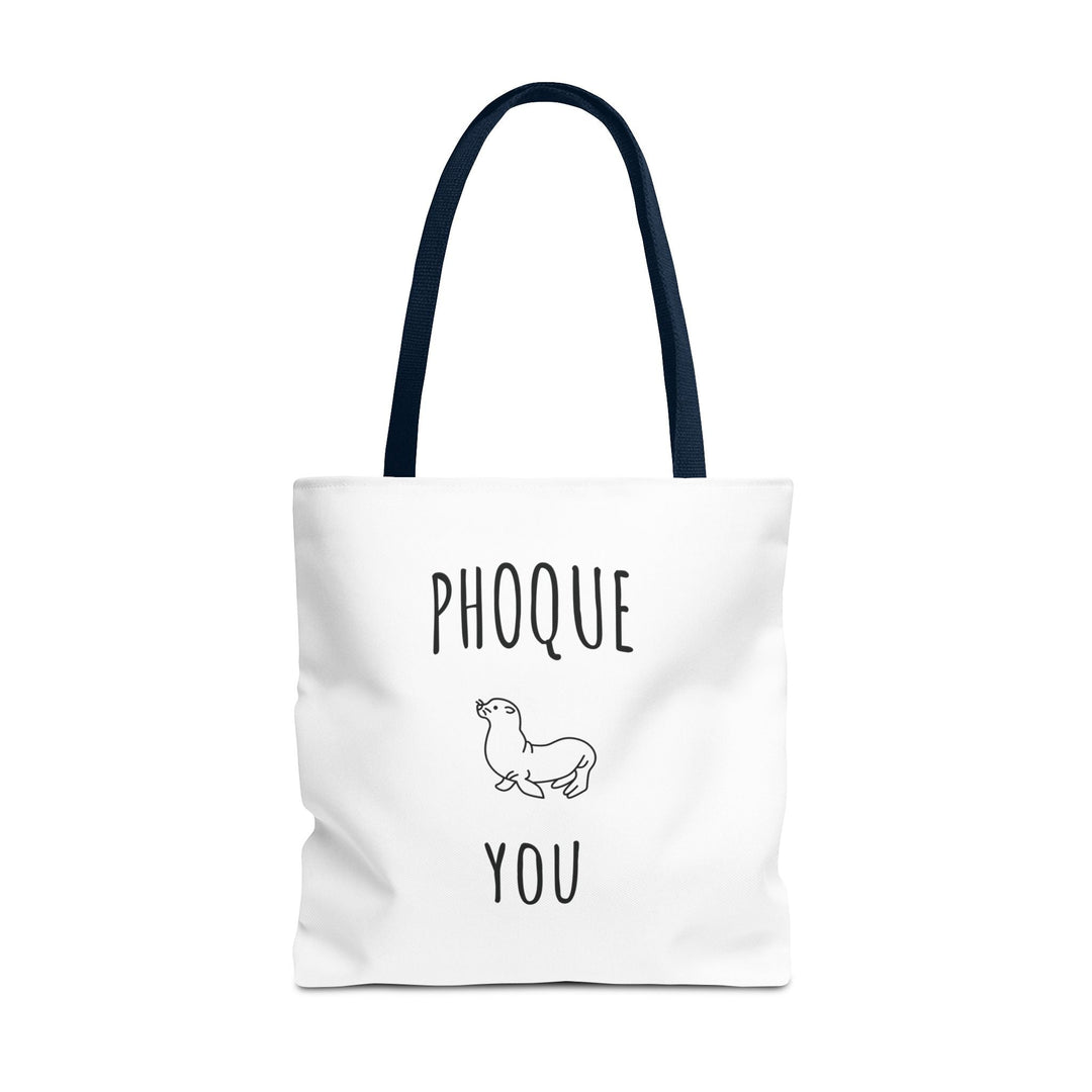 Tote Bag "Phoque You" – Design Minimaliste – Sac Cabas drôle Original en Coton - MoodElle