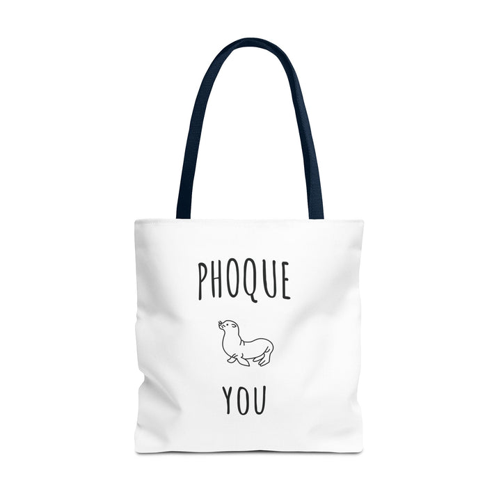 Tote Bag "Phoque You" – Design Minimaliste – Sac Cabas drôle Original en Coton - MoodElle