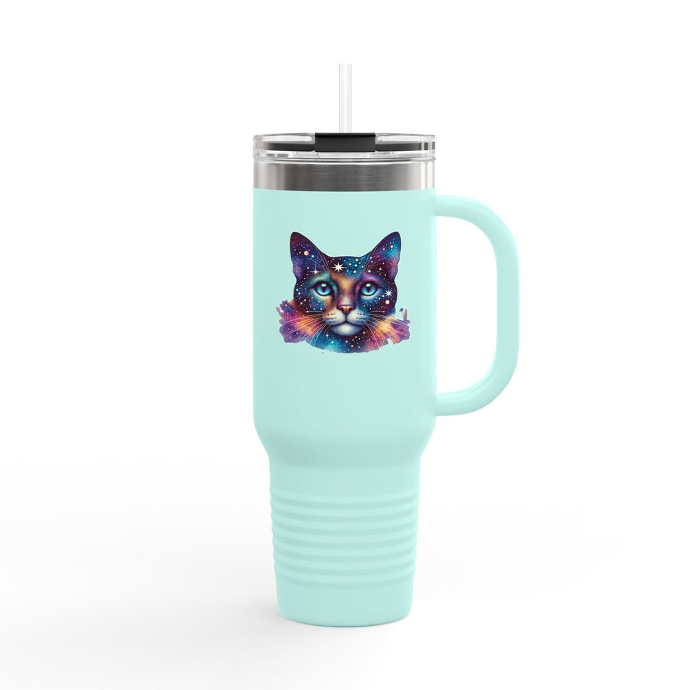 Travel Cup "Space Cat” – Mug isotherme avec paille réutilisable - MoodElle
