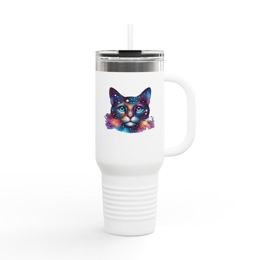 Travel Cup "Space Cat” – Mug isotherme avec paille réutilisable - MoodElle