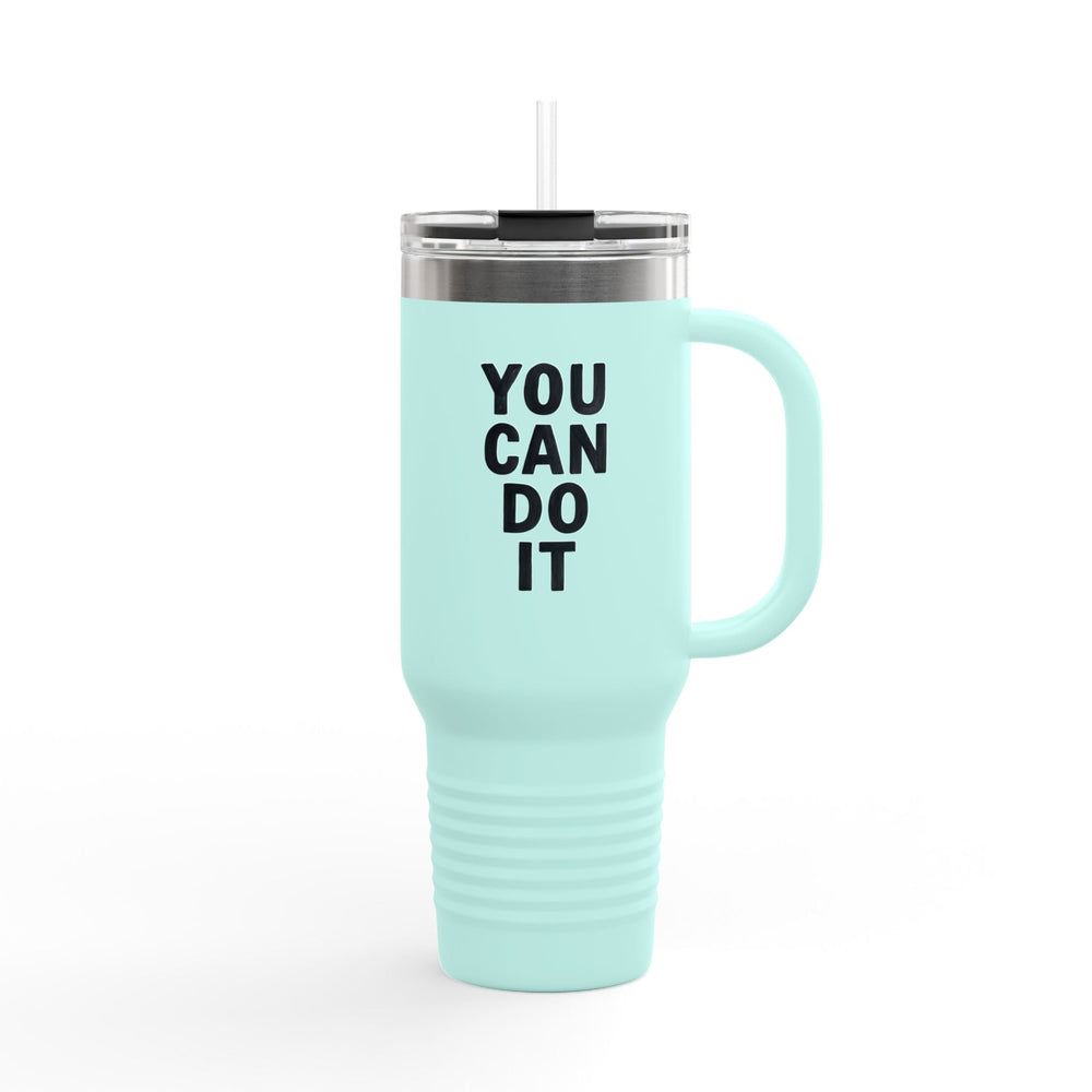 Travel Cup "You can do it ” – Mug isotherme avec paille réutilisable - MoodElle