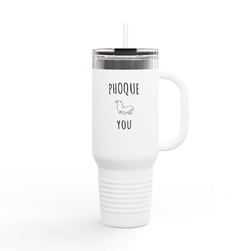 Tumbler "Phoque You" – Gourde Thermique Humour Minimaliste – Mug de Voyage Original et Réutilisable - MoodElle