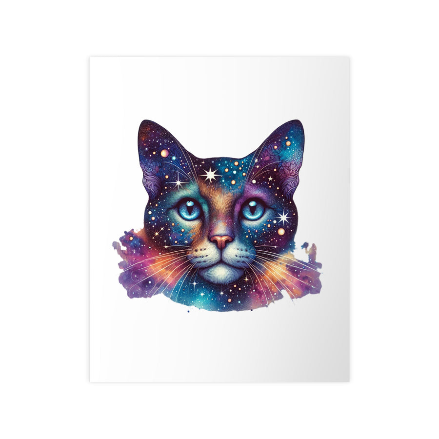 Affiche chat galaxie – Poster “Space Cat” coloré – Décoration murale astronomie & amoureux des chats - MoodElle