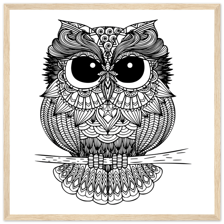 Affiche "chouette" | Mandala - MoodElle