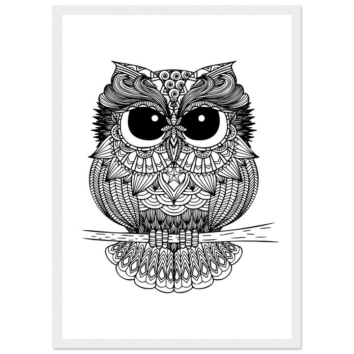 Affiche "chouette" | Mandala - MoodElle