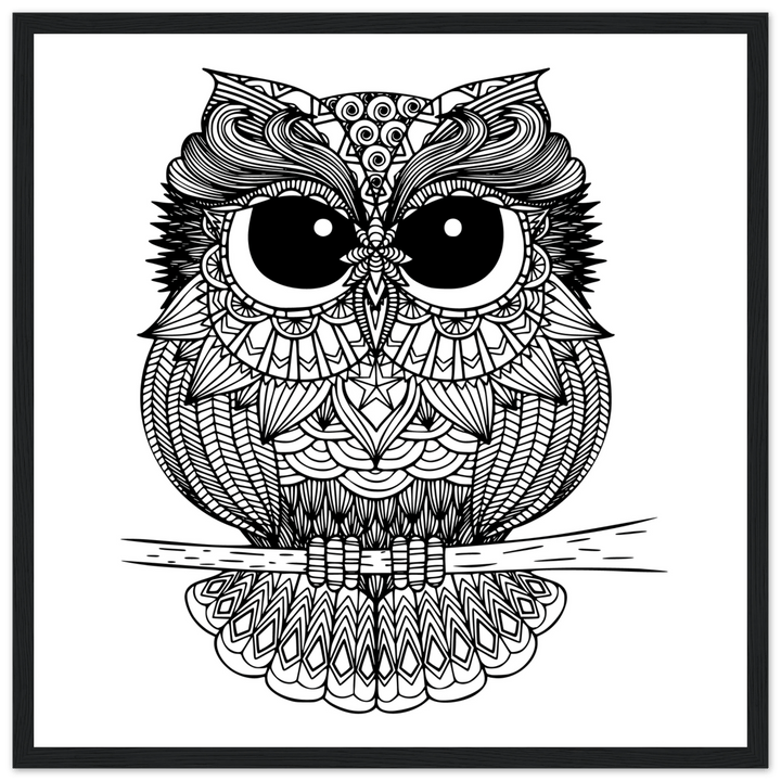 Affiche "chouette" | Mandala - MoodElle