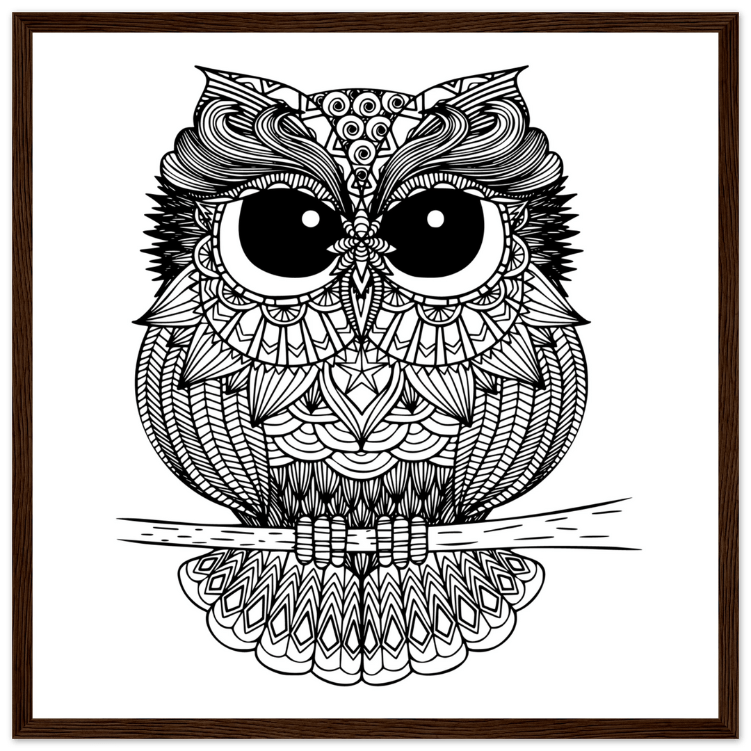 Affiche "chouette" | Mandala - MoodElle