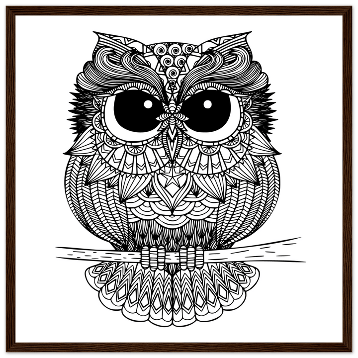 Affiche "chouette" | Mandala - MoodElle