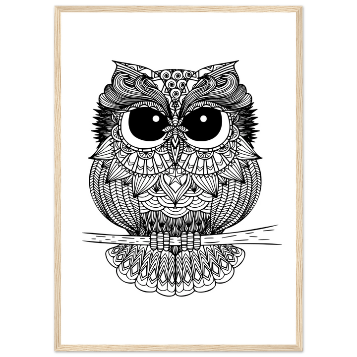 Affiche "chouette" | Mandala - MoodElle