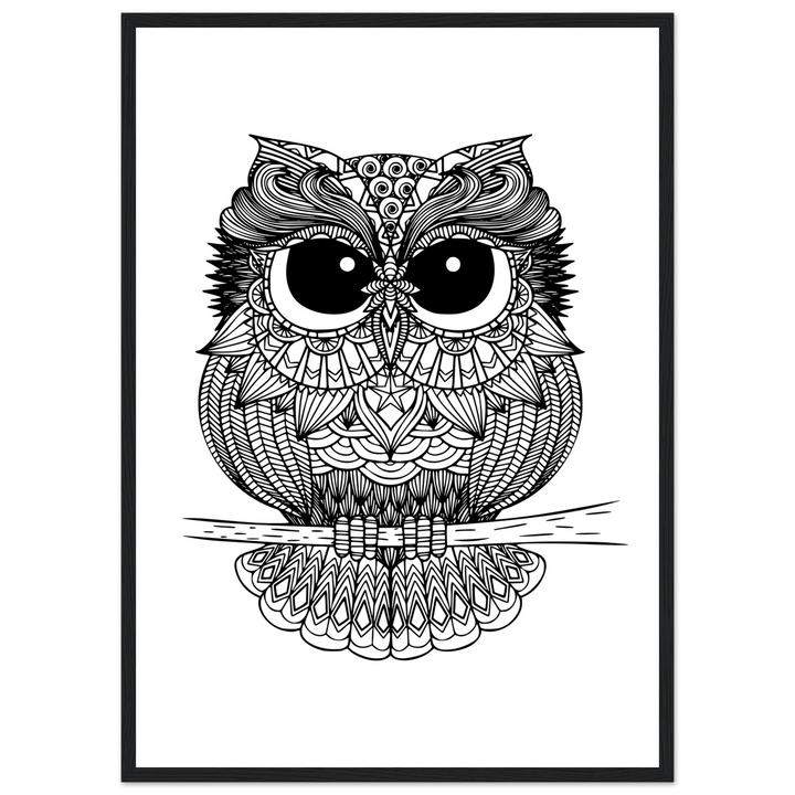 Affiche "chouette" | Mandala - MoodElle