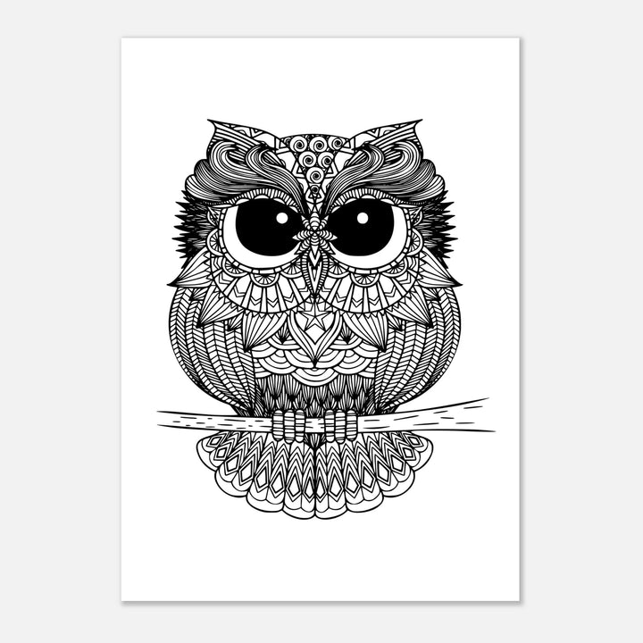 Affiche "chouette" | Mandala - MoodElle