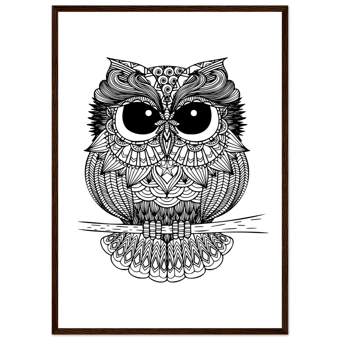 Affiche "chouette" | Mandala - MoodElle