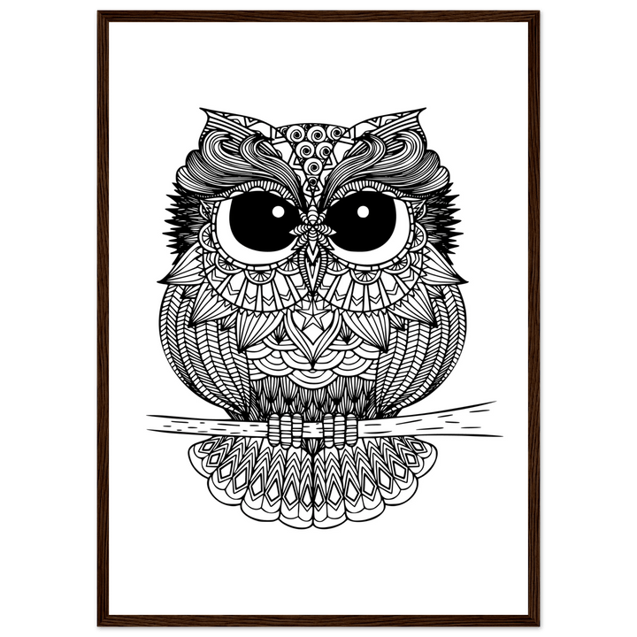 Affiche "chouette" | Mandala - MoodElle