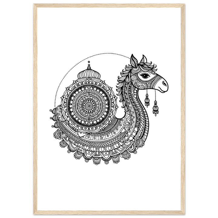 Affiche Dromadaire | Mandala - MoodElle
