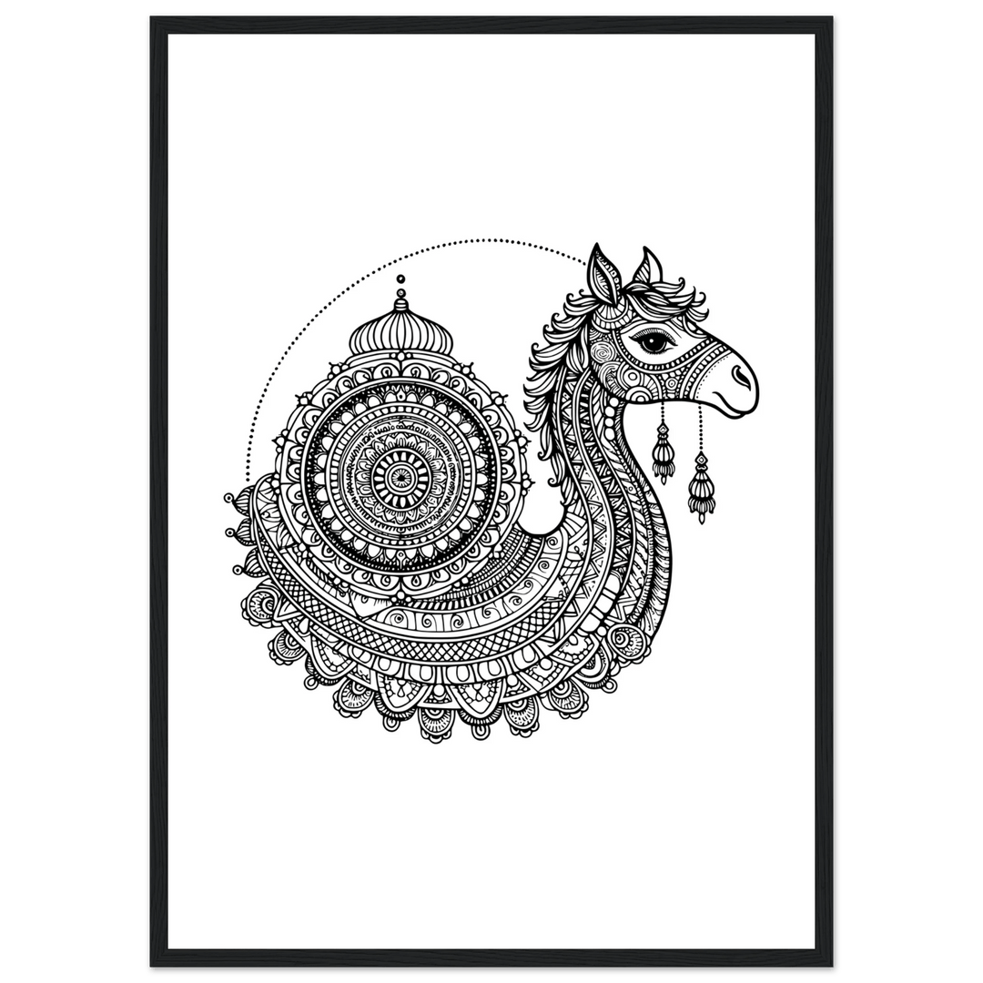 Affiche Dromadaire | Mandala - MoodElle