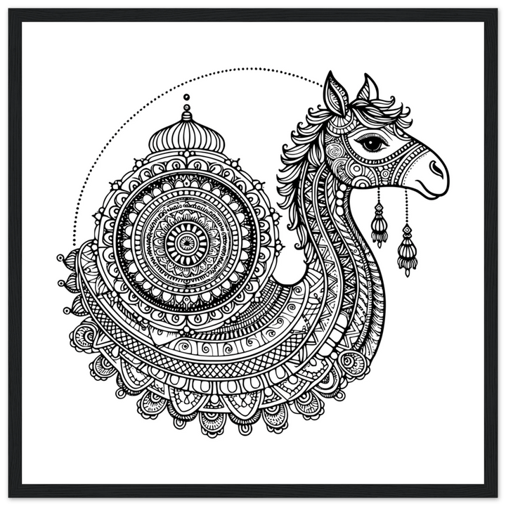 Affiche Dromadaire | Mandala - MoodElle