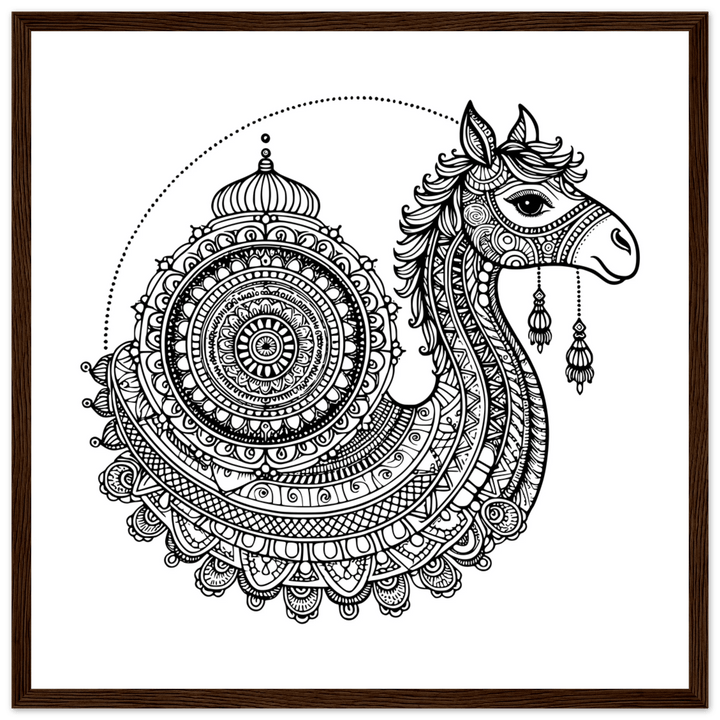 Affiche Dromadaire | Mandala - MoodElle