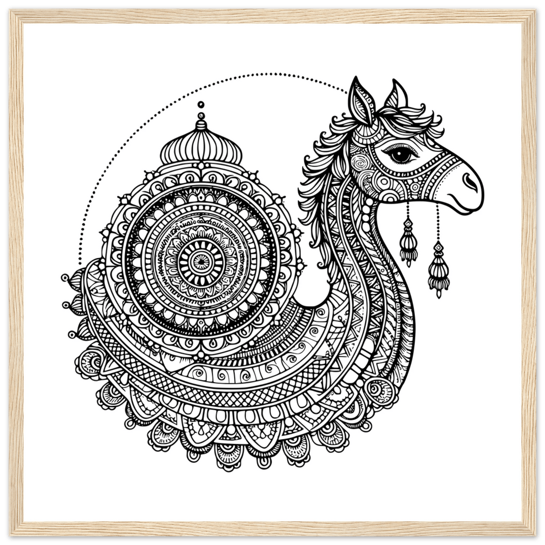 Affiche Dromadaire | Mandala - MoodElle