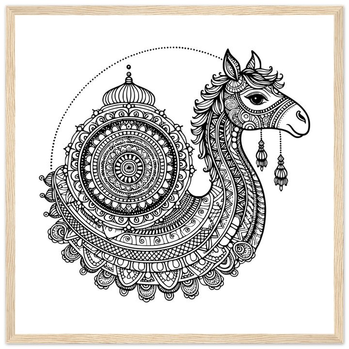 Affiche Dromadaire | Mandala - MoodElle