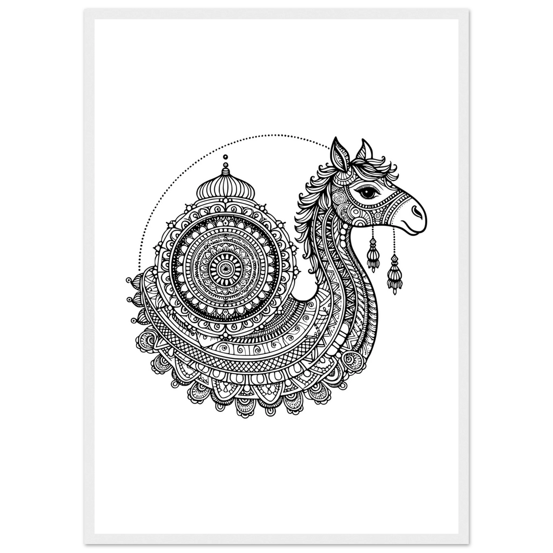 Affiche Dromadaire | Mandala - MoodElle