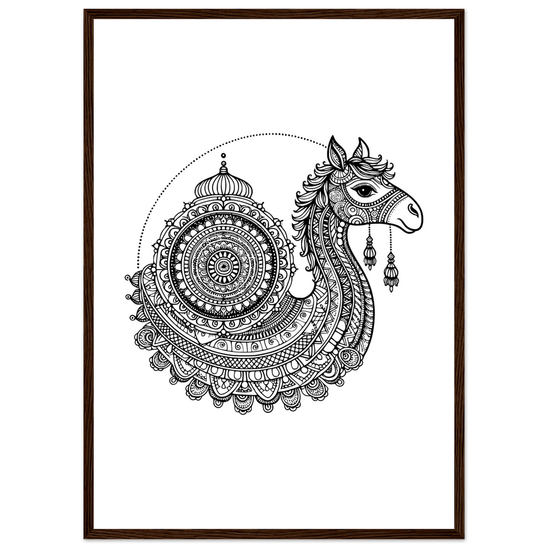 Affiche Dromadaire | Mandala - MoodElle