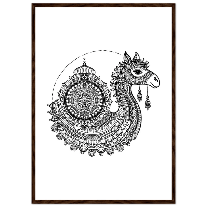Affiche Dromadaire | Mandala - MoodElle