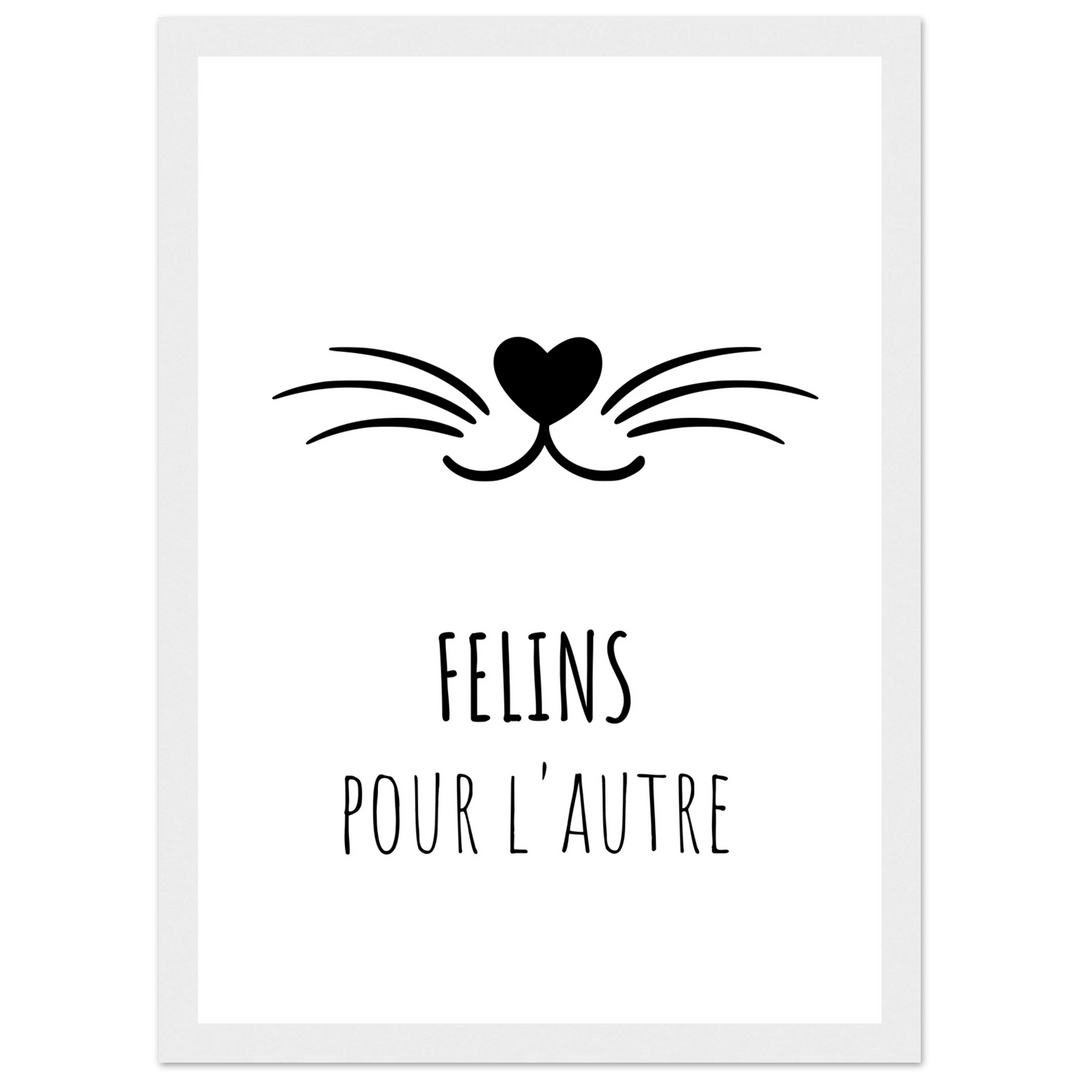 Affiche "Félins pour l'autre" | Tendresse féline - MoodElle
