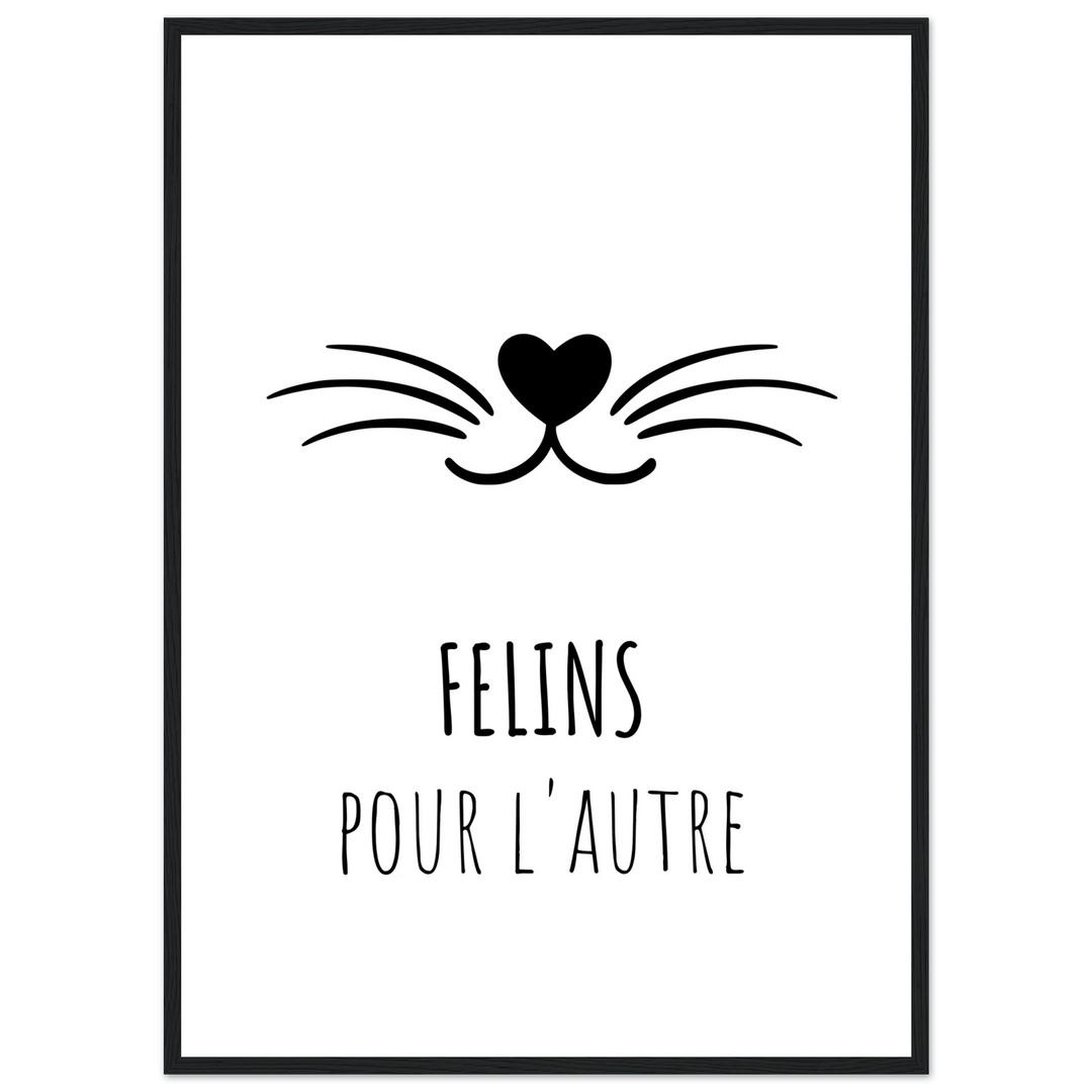 Affiche "Félins pour l'autre" | Tendresse féline - MoodElle