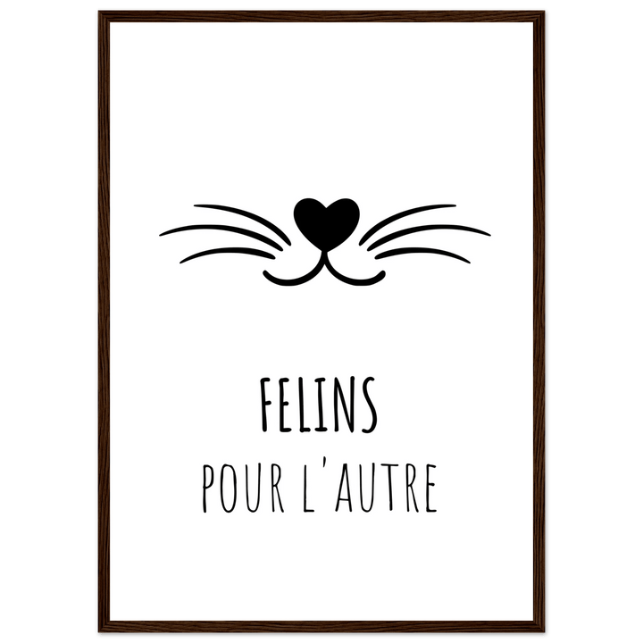 Affiche "Félins pour l'autre" | Tendresse féline - MoodElle