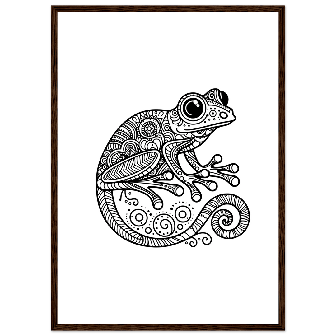 Affiche Grenouille | Mandala - MoodElle
