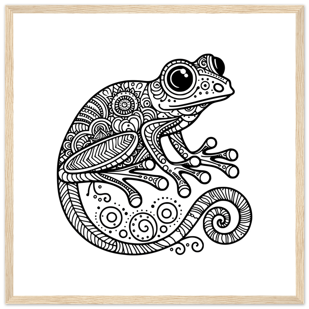 Affiche Grenouille | Mandala - MoodElle