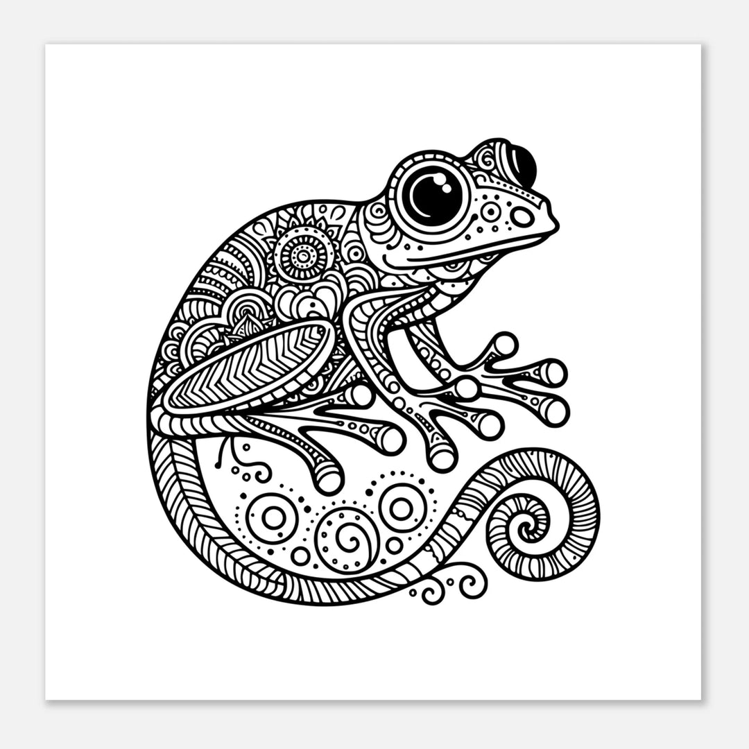 Affiche Grenouille | Mandala - MoodElle