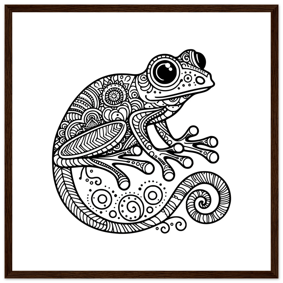 Affiche Grenouille | Mandala - MoodElle