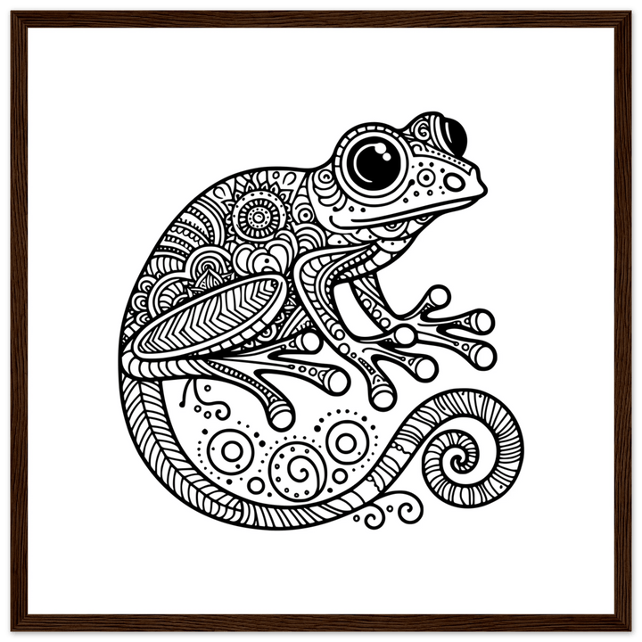 Affiche Grenouille | Mandala - MoodElle