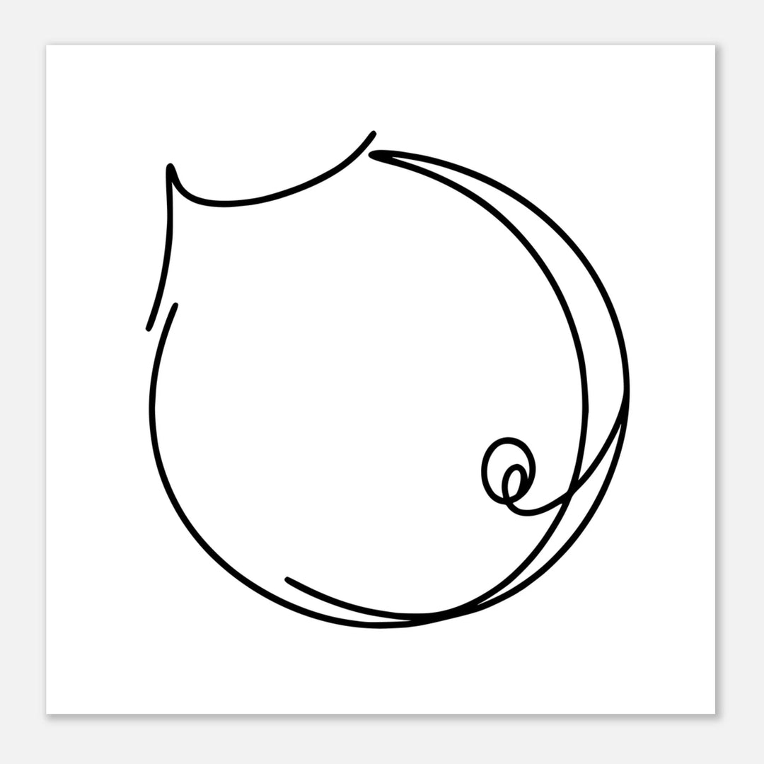 Affiche grossesse | Line Art - MoodElle